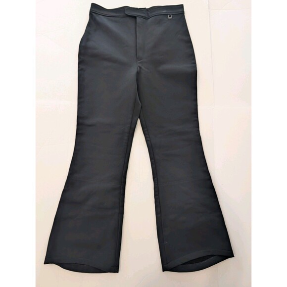 Roffe Vintage Women's Ski Pants Made In USA 12 Long Black Bootcut - Picture 1 of 12